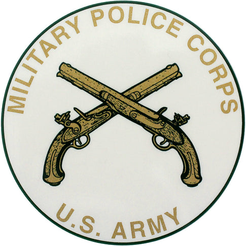 Army Military Police Corps Insignia Clear Decal