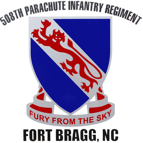 508th Parachute Infantry Regiment Clear Decal