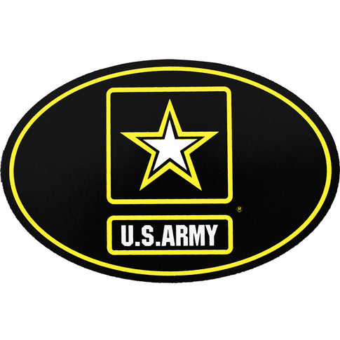 Army Star Oval Euro Style Decal