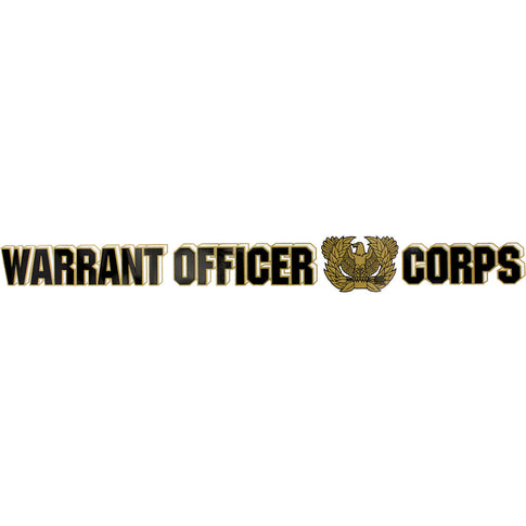 Warrant Officer Corps Clear Window Strip