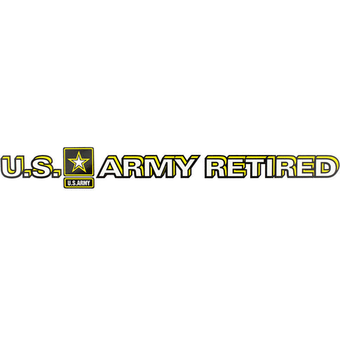 U.S. Army Star Logo Retired Clear Window Strip