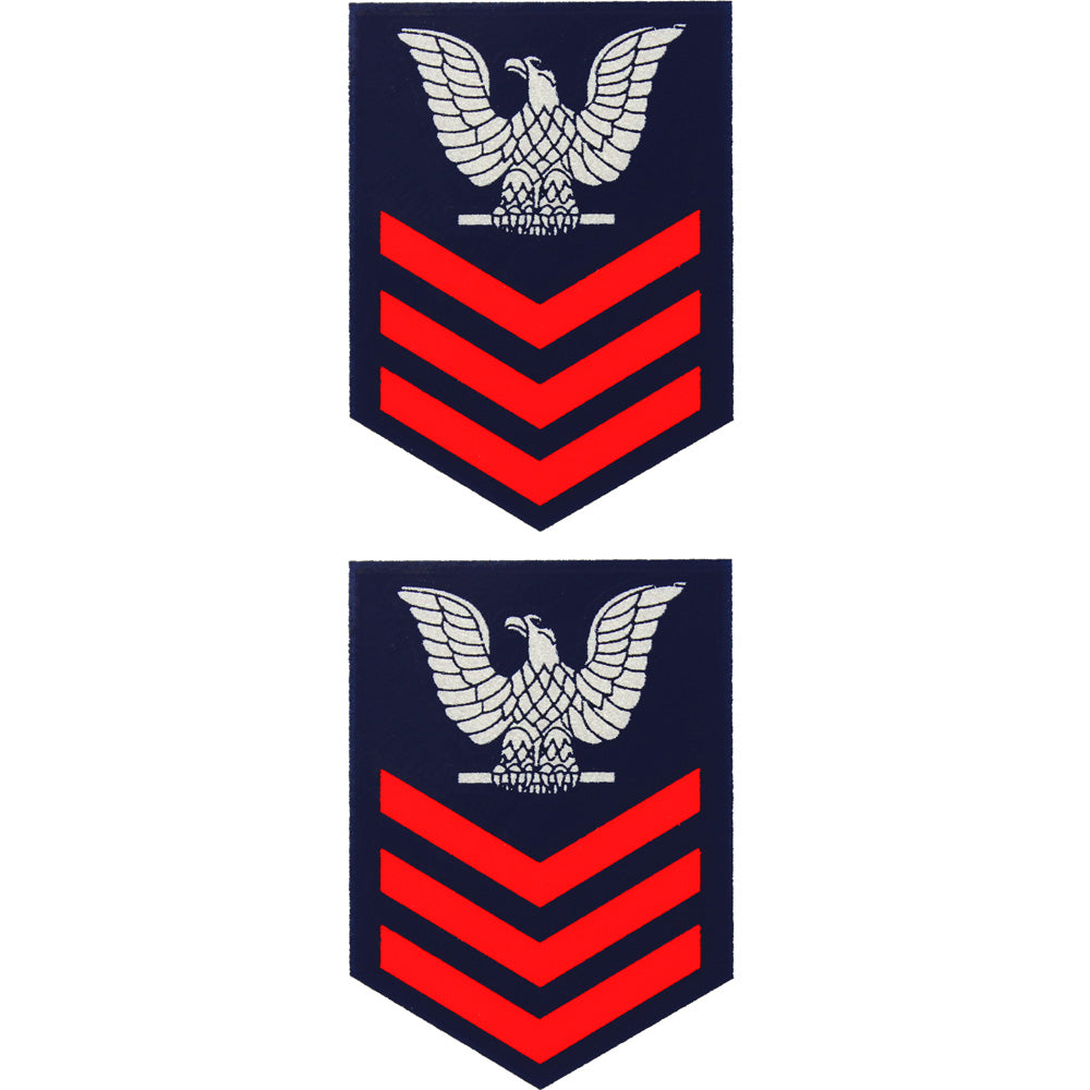 Navy E-7 Chief Mini Decals - 1 3/4" X 1" Colorful Stickers For Cars, Trucks, Helmets