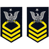 Navy Enlisted Rank Clear Mini Decal 2 pc.