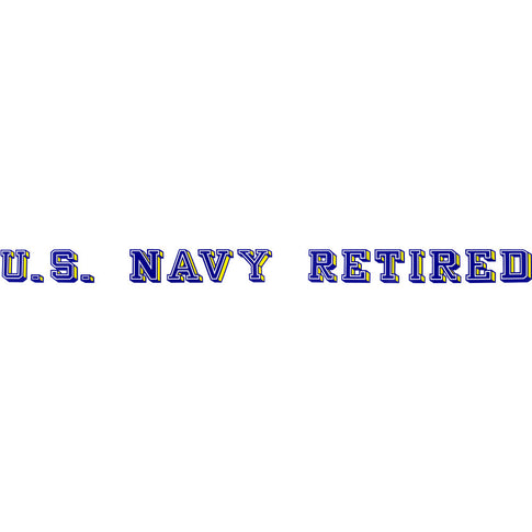 U.S. Navy Retired Window Strip
