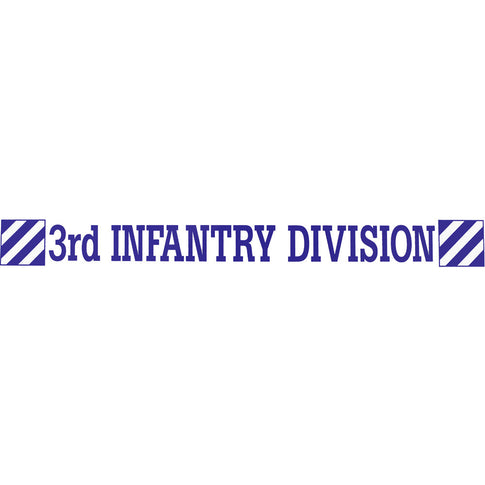 3rd Infantry Clear Window Strip