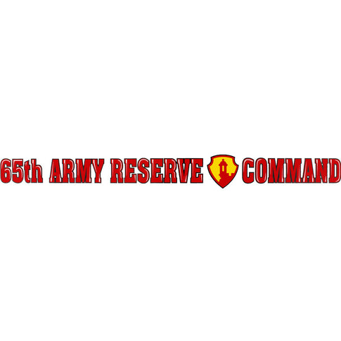 65th Army Reserve Command Clear Window Strip