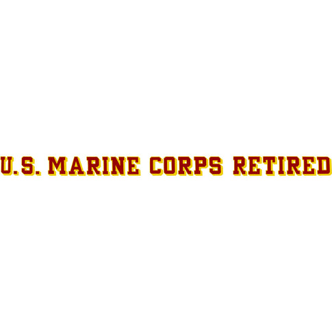 U.S. Marine Retired Window Strip