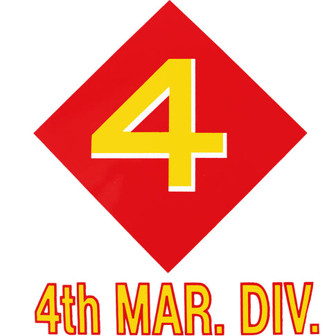 4th Marine Division Clear Decal