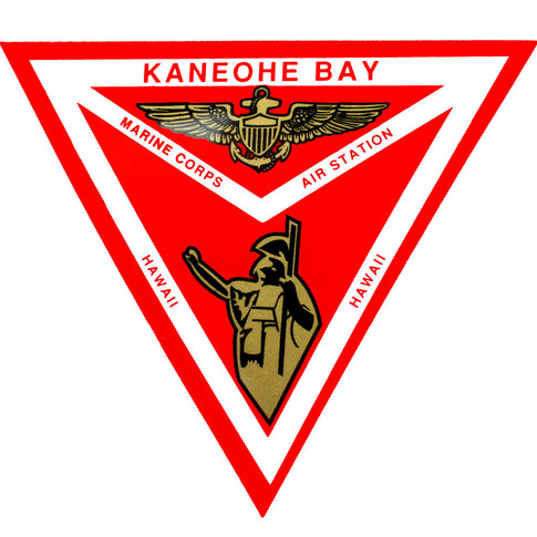 Kaneohe Bay MCAS 4 Inch Triangle Decal