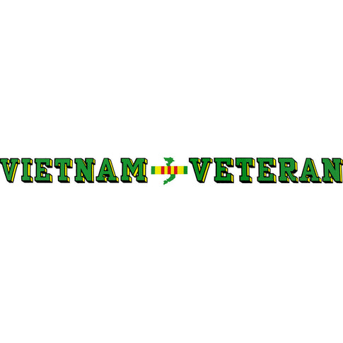 Vietnam Veteran Clear Window Strip