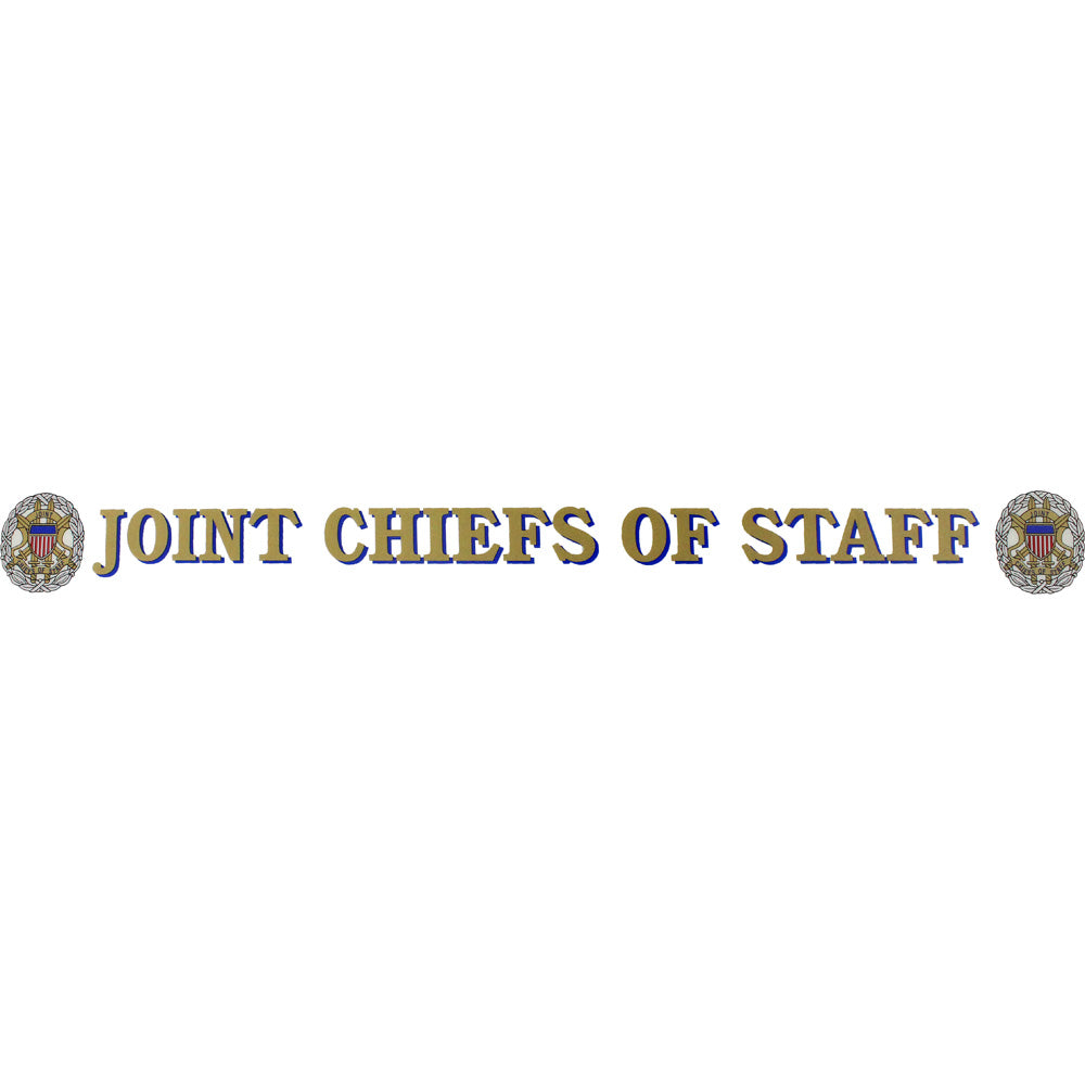 Joint Chiefs Of Staff Clear Window Strip Stickers and Decals BP-0497