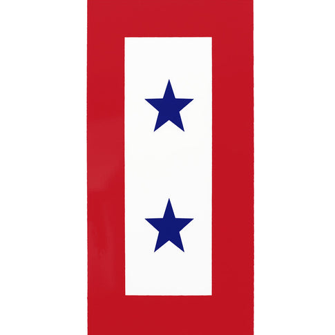 Two Blue Star Service Decal