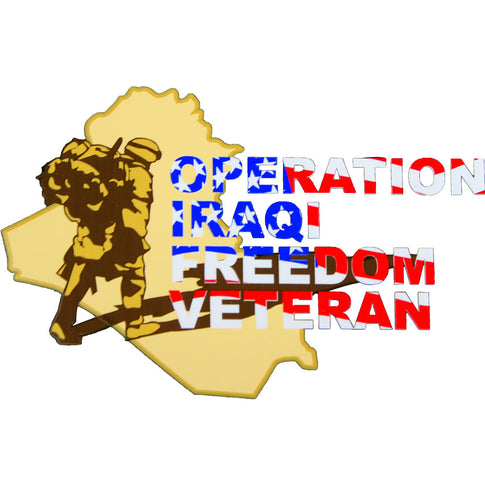 Operation Iraqi Freedom Veteran Clear Decal