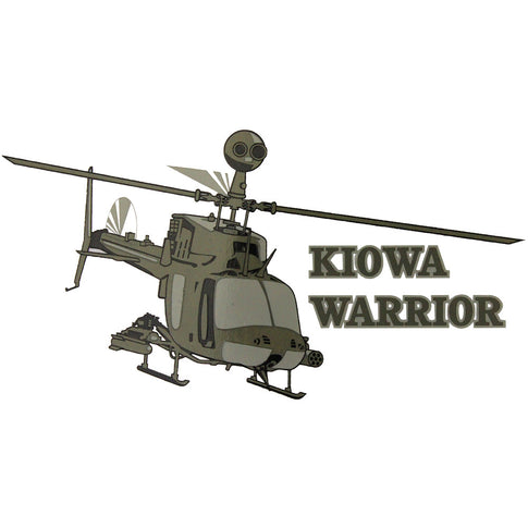 Kiowa Warrior Helicopter Clear Decal