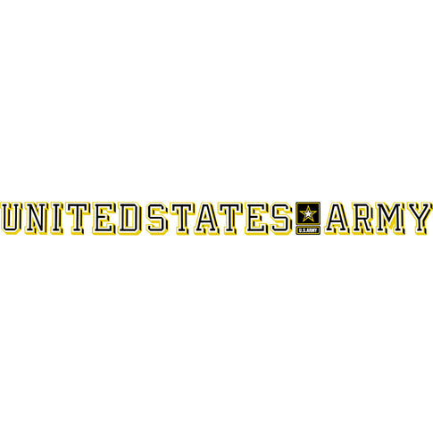 U.S. Army With Star Logo Clear Window Strip