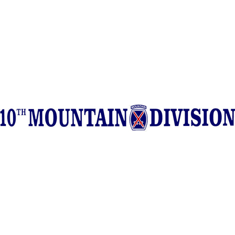 10th Mountain Division Clear Window Strip