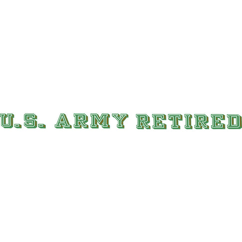 U.S. Army Retired Clear Window Strip