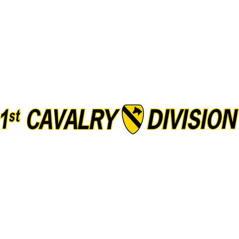 1st Cavalry Division Clear Window Strip