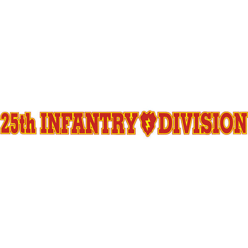 25th Infantry Division Clear Window Strip