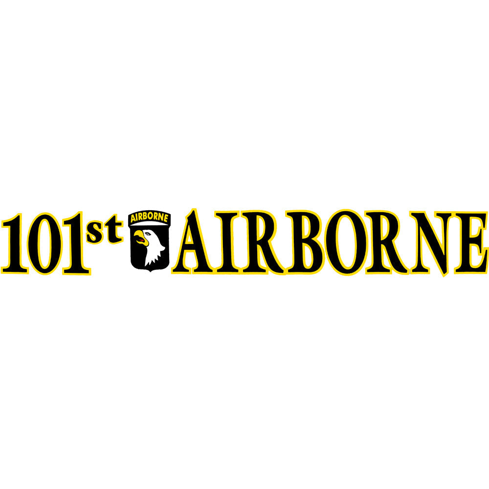 101st Airborne Clear Window Strip Stickers and Decals BP-0550