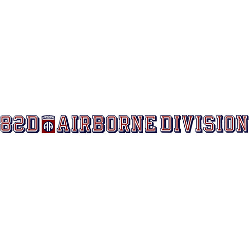 82nd Airborne Division Clear Window Strip