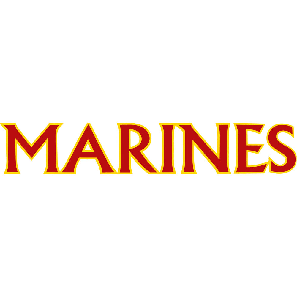 Marines 15 Inch Clear Vinyl Transfer Stickers and Decals BP-0565