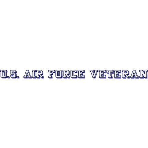 U.S. Air Force Veteran Clear Window Strip