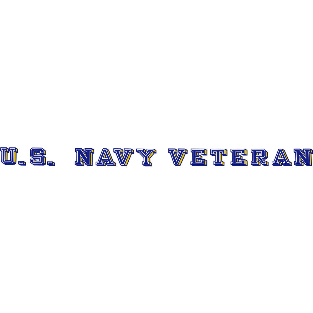 U.S. Navy Veteran Clear Window Strip Stickers and Decals BP-0590