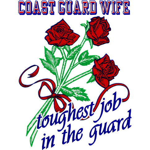 Coast Guard Wife Clear Decal