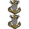 Coast Guard Enlisted Rank Clear Decal 2 pc.