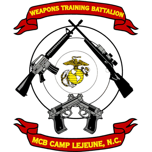 Camp Lejeune Weapons Training Battalion Clear Decal