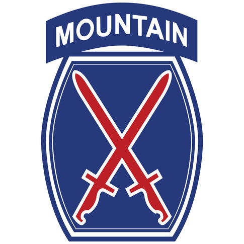 10th Mountain Division Vinyl Decal