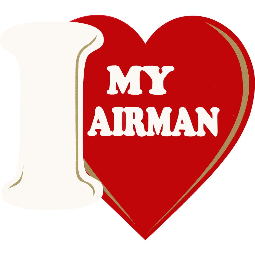 I Love My Airman Clear Decal Stickers and Decals BP-0760