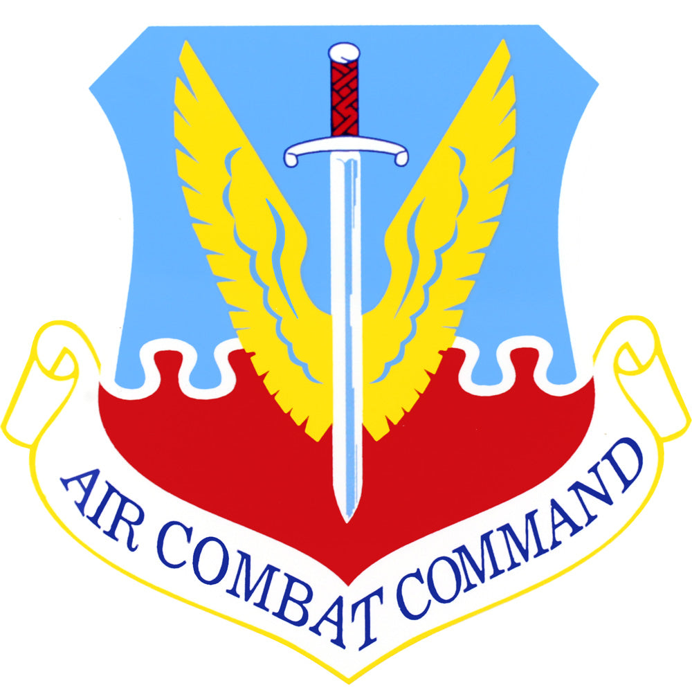 Air Force Air Combat Command 3.5" Clear Decal Stickers and Decals BP-0779