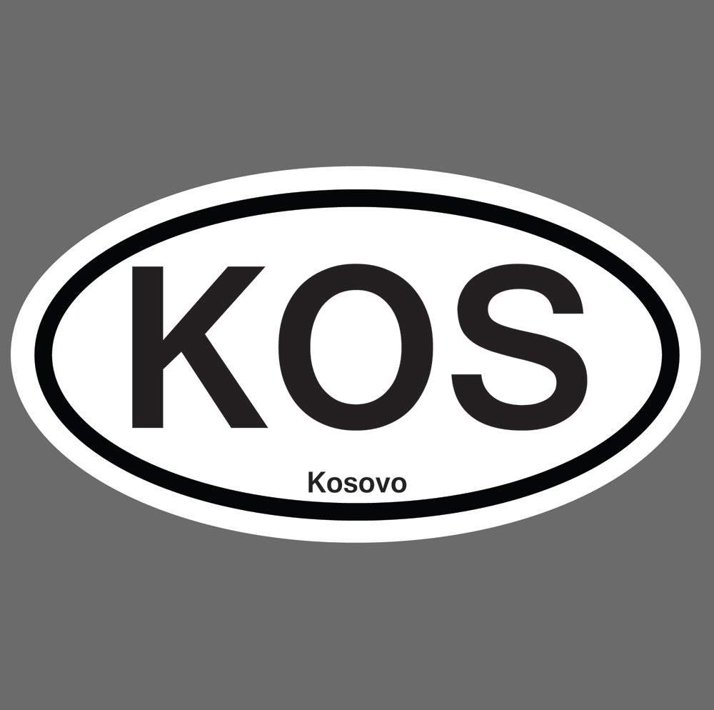 Oval Service 5.5" Sticker - Kosovo Stickers and Decals BP-1009