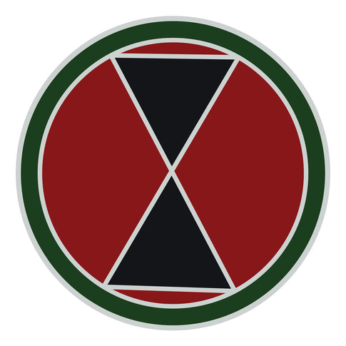 CSIB Sticker - 7th Infantry Division Decal