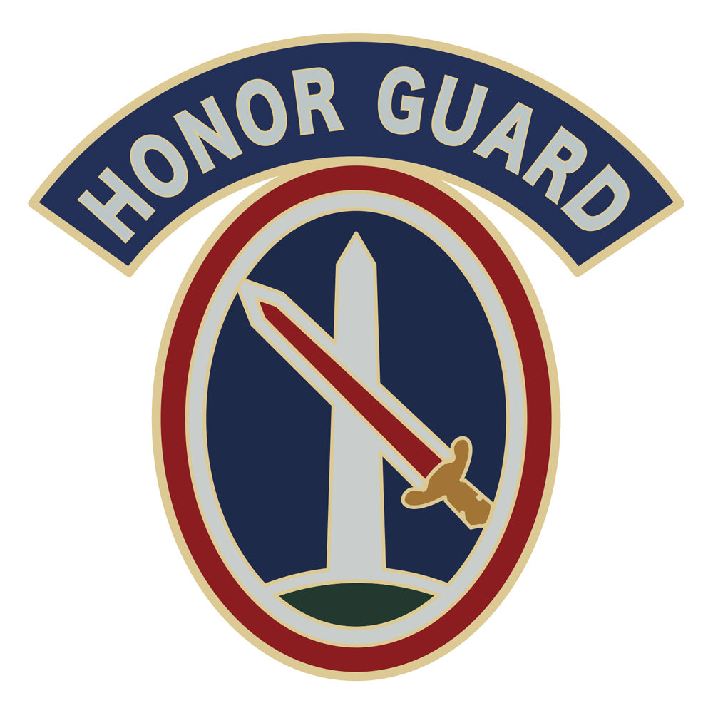 CSIB Sticker - Military District of Washington with Honor Guard Tab Decal Stickers and Decals BP-1233