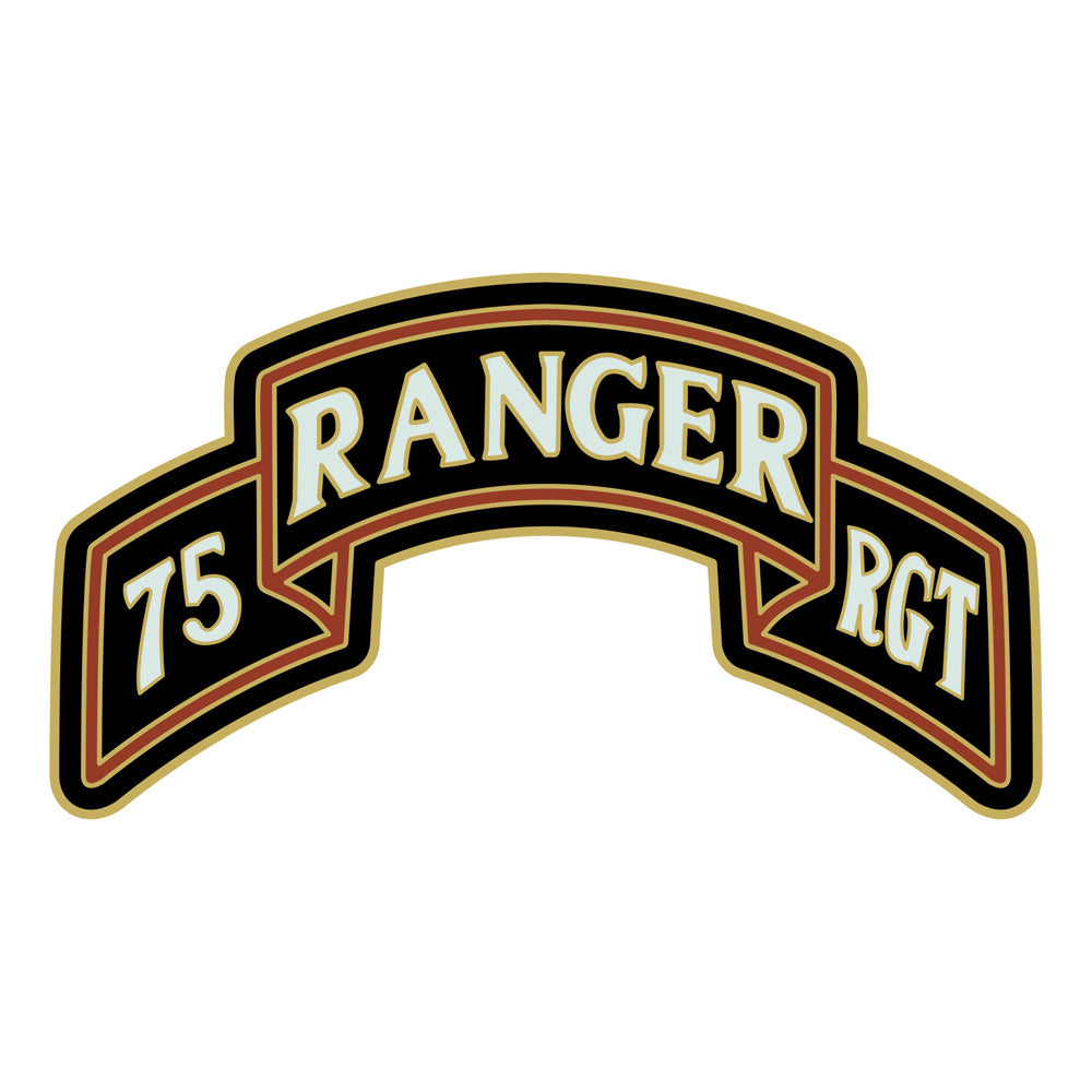 CSIB Sticker - 75th Ranger Regiment Scroll Decal Stickers and Decals BP-1260