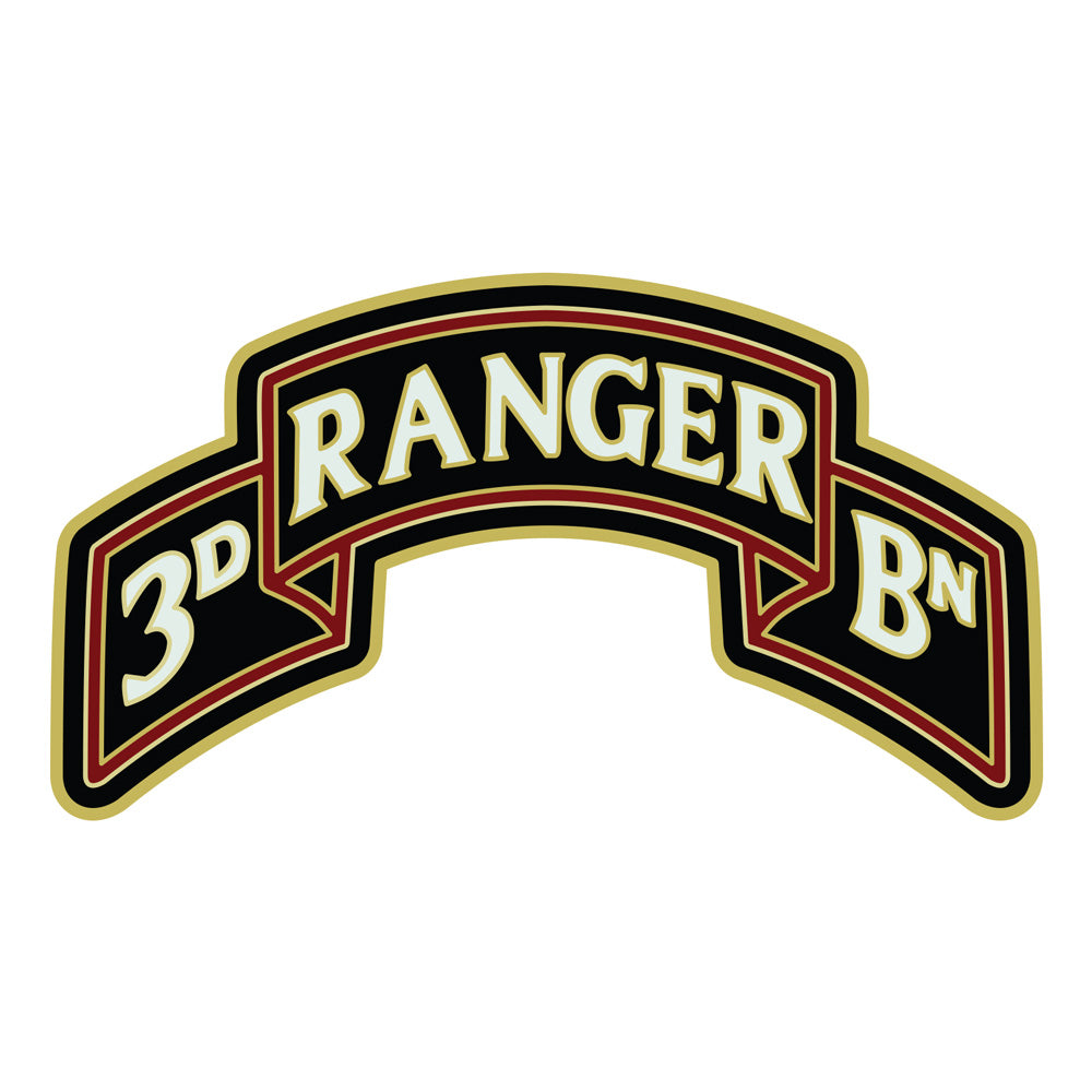 CSIB Sticker - 3rd Ranger Bn Scroll 75th Rgt Decal | USAMM