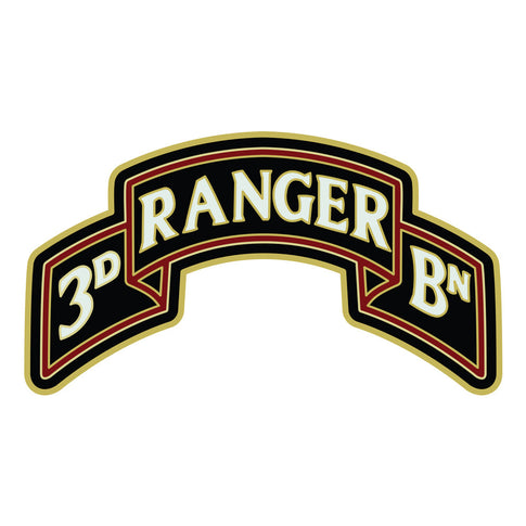 CSIB Sticker - 3rd Ranger Battalion Scroll 75th Regiment Decal