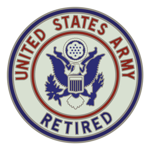 CSIB Sticker - U.S. Army Retired Decal