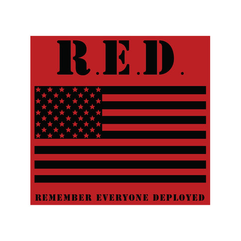 RED Friday Flag Sticker