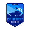 Infantry Divisions 80's style Vinyl Decals