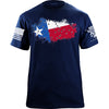 Bullet Hole Texas Flag Ripped T-Shirt