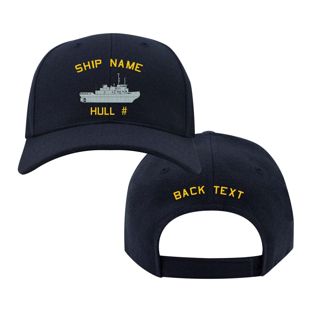NCB U.S. Navy Custom Ship Caps - Navy Blue Bay-Tug