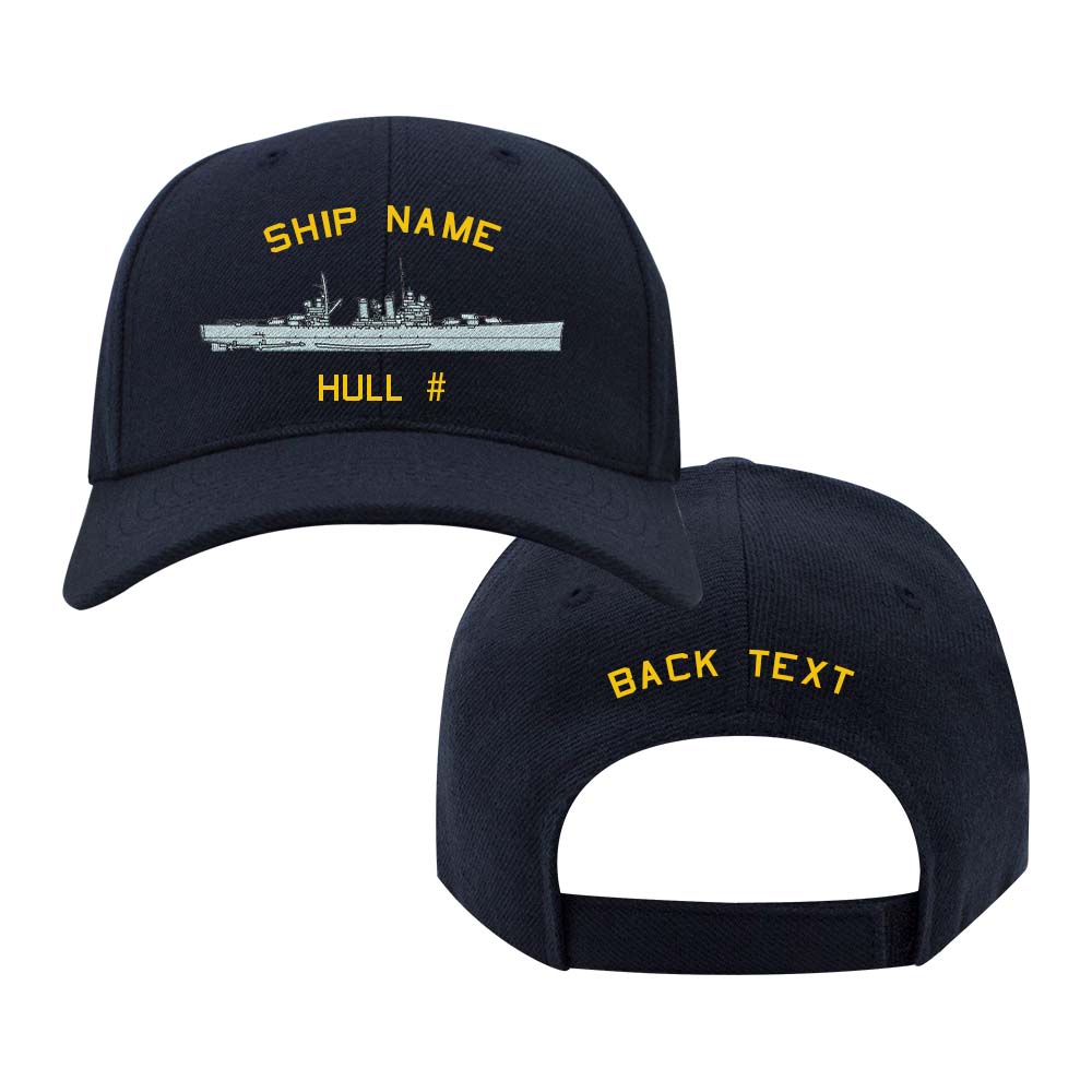 NCB U.S. Navy Custom Ship Caps - Navy Blue Brooklyn