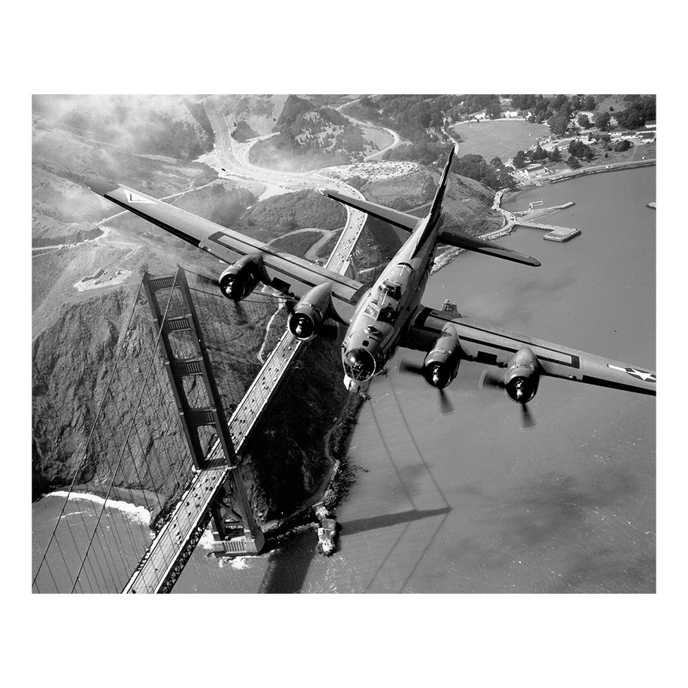 Bomber over Golden Gate - 8 x 10 Canvas Print Canvas Prints 