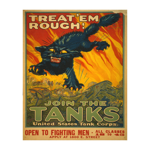 Join the Tanks - 8 x 10 Vintage Canvas Print
