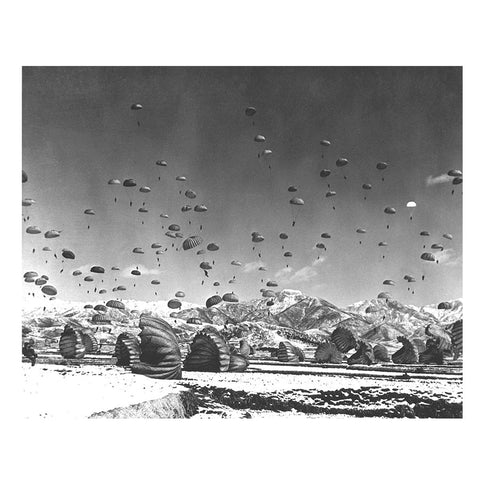WWII Paratroopers - 8 x 10 Vintage Canvas Print
