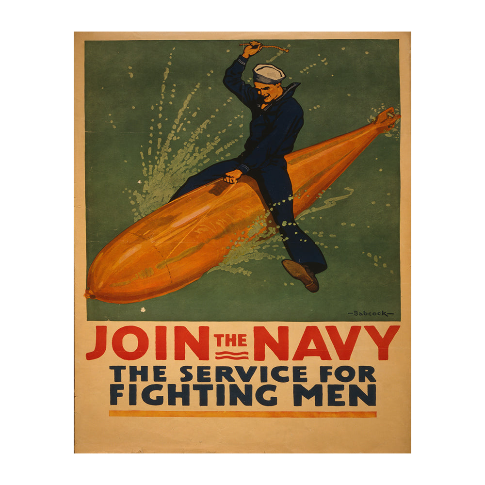 Join the Navy! - 8 x 10 Vintage Canvas Print Canvas Prints 